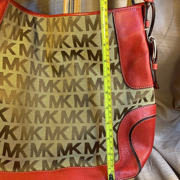 Michael Kors leather/canvas shoulder/satchel - Picture 7 of 15